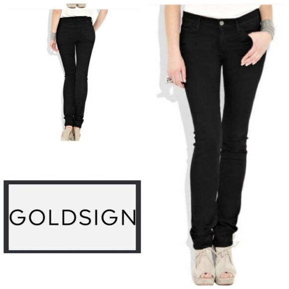 Goldsign The Black Misfit Jeans - Picture 1 of 13